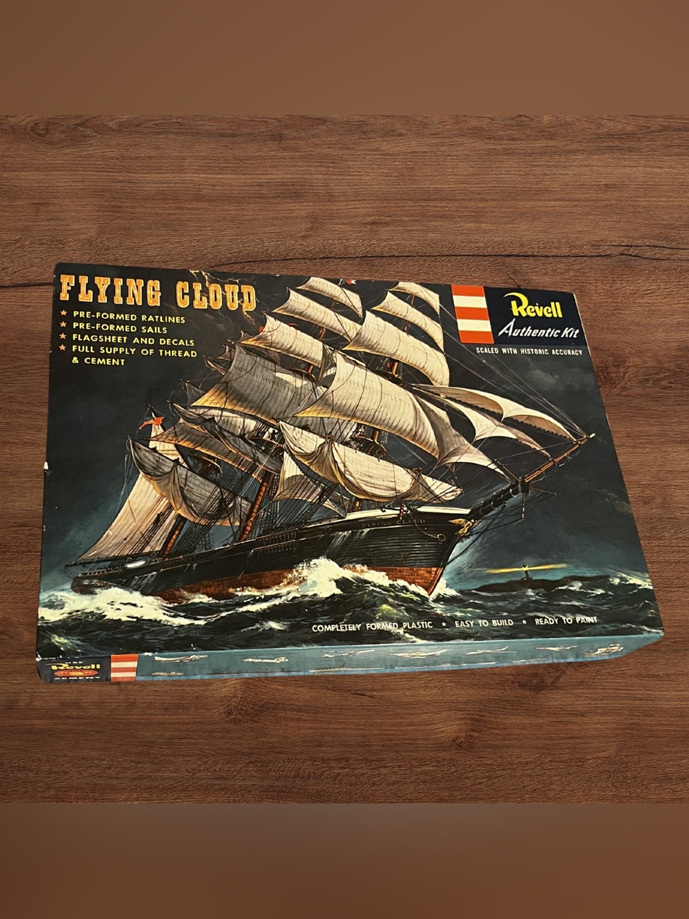 Revell Flying Cloud Model Ship Kit Vintage Complete 1851 Clipper